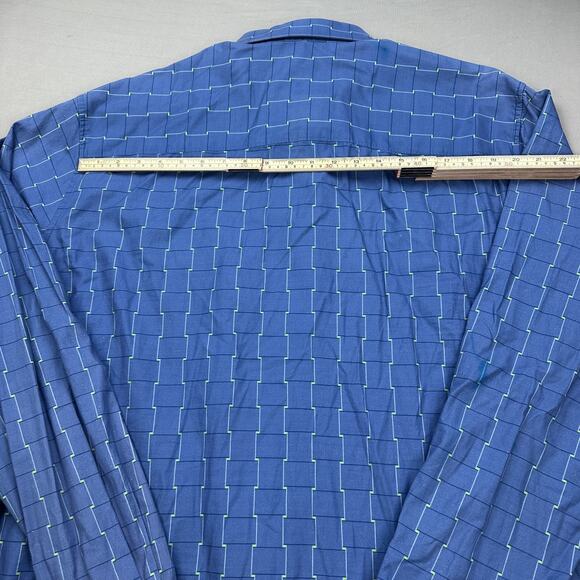 Robert Graham Shirt Mens 2XLT Geometric Pattern Designer Contrasting Trims - Picture 16 of 16